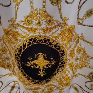 Elegant Gold and Black Scarf